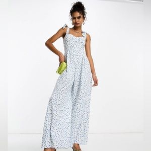 Glamorous corset waist jumpsuit from ASOS Curve